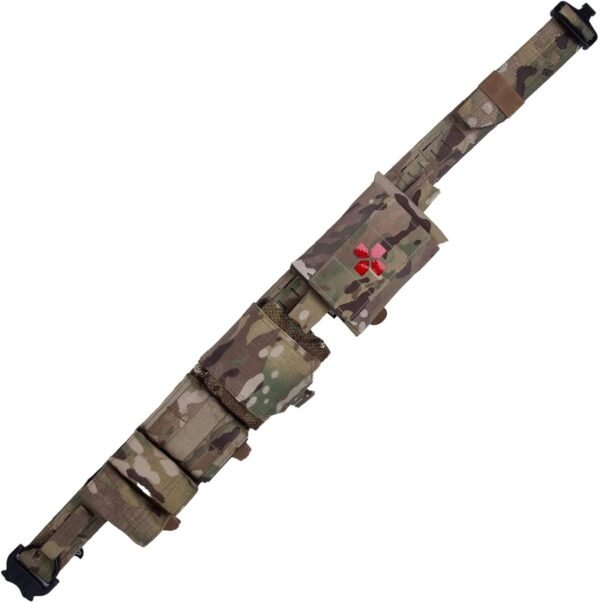 KDTAC Airsoft Tactical Battle Belt - Multicam Camo Top-Down Product Shot 500D Cordura® MOLLE Loadout System for MilsimHuntingOutdoor (2025 Spring Tactical Gear Upd