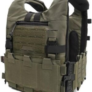 [KDTAC] GTPC2.0 Tactical Vest - MOLLE Panel System, Ranger Green (RG) - HD Close-Up with Loaded Configuration