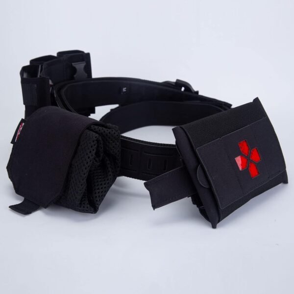 KDTAC Survival Game Tactical Belt - Lateral Access Platform System - Stealth Black (BLK)