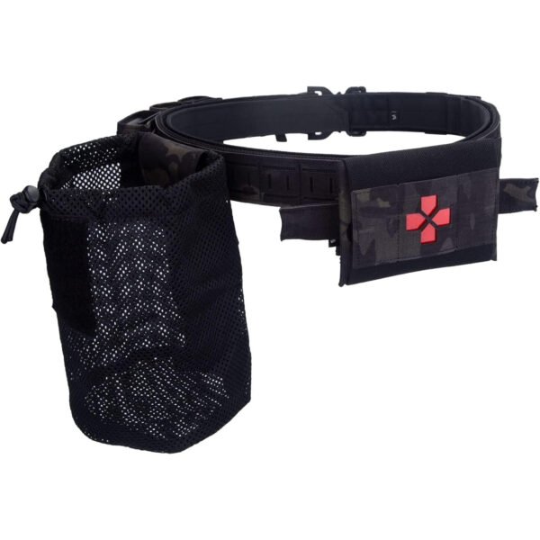 KDTAC Survival Game Tactical Belt - Rapid-Deployment Paper Pouch System - MultiCam Battle Kit (MCBK)