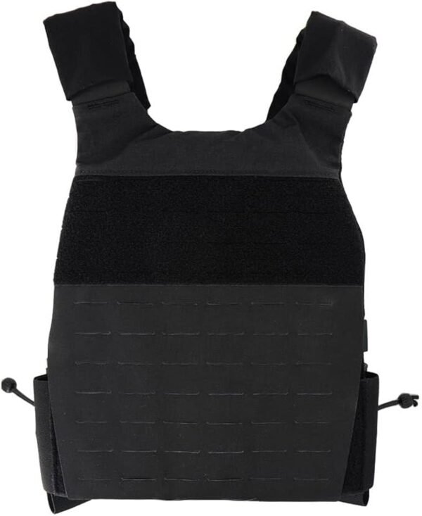 KDTAC-FCSK4.0-Tactical-Plate-Carrier-Rear-Laser-Cut-MOLLE-Black-March2025