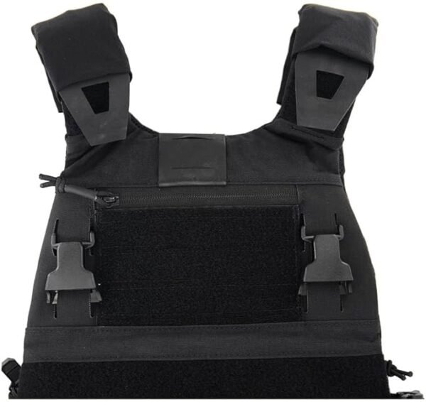 KDTAC-FCSK4.0-Tactical-Plate-Carrier-Front-Chest-Pouch-500D-Cordura-Black-SWIFT-CLIP-March2025