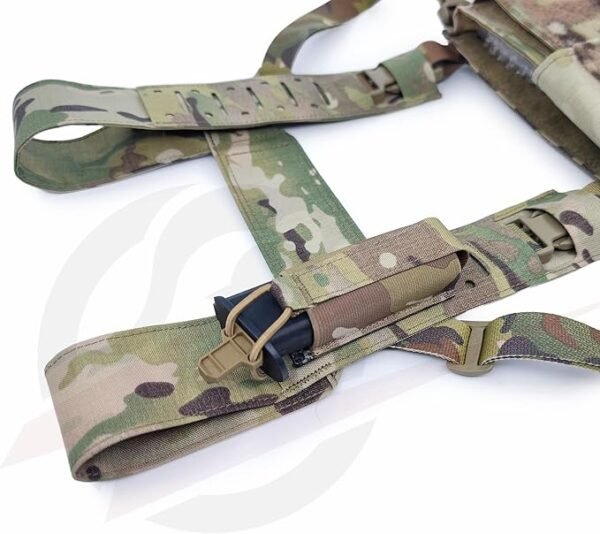 KDTAC SS-Style Fatigues Adjustment Tactical Harness - Mk4 Airsoft-Compatible Universal H-Harness for Survival Game Chest Rigs (MOLLENATO-Spec Load-Bearing System)-4