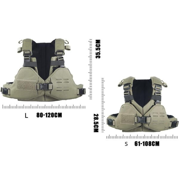 KDTAC Tactical Chest Armor Bikini Plate Carrier for Women - Outdoor Cosplay Gear (Multicam, Small)-3