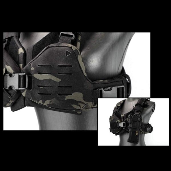KDTAC Tactical Chest Armor Bikini Plate Carrier for Women - Outdoor Cosplay Gear (Multicam, Small)-8