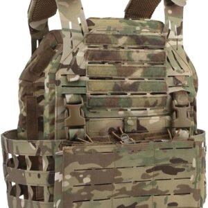 [KDTAC] LBT6094-G3-V2S Tactical Vest - Enhanced MOLLE Front Panel with PhoneGas Launcher Storage, MC Camo - Ergonomic Combat System